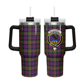 MacDonnell of Glengarry Modern Tartan Crest 40 oz Insulated Tumbler with Handle